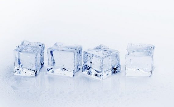 four ice cubes